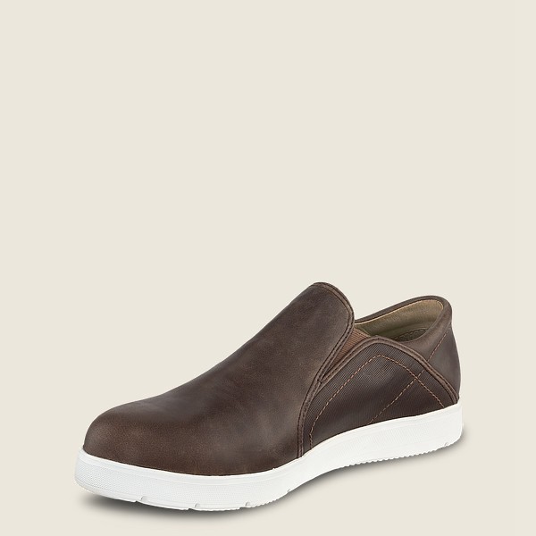 Red Wing Slip-On Erkek - Zero-G Lite - Safety Toe - Koyu Kahverengi - 90ZKDLJTC